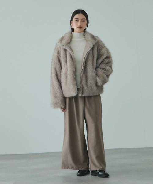 VICKY(ビッキー)の「フェイクファージャケット(その他アウター・レディース・ライトグレー/ベージュ/ベージュ系その他・M)」の10枚目の写真