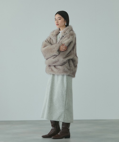 VICKY(ビッキー)の「フェイクファージャケット(その他アウター・レディース・ライトグレー/ベージュ/ベージュ系その他・M)」の13枚目の写真