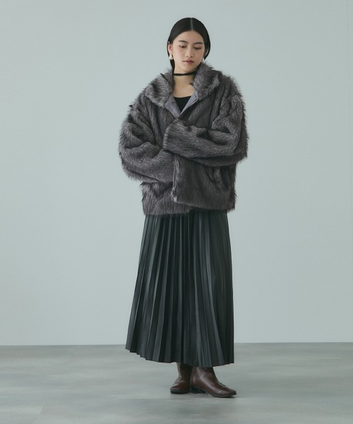 VICKY(ビッキー)の「フェイクファージャケット(その他アウター・レディース・ライトグレー/ベージュ/ベージュ系その他・M)」の18枚目の写真