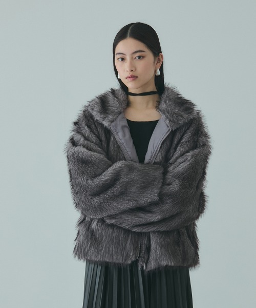 VICKY(ビッキー)の「フェイクファージャケット(その他アウター・レディース・ライトグレー/ベージュ/ベージュ系その他・M)」の15枚目の写真