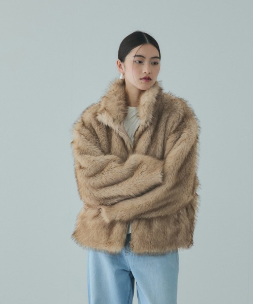 VICKY(ビッキー)の「フェイクファージャケット(その他アウター・レディース・ライトグレー/ベージュ/ベージュ系その他・M)」の21枚目の写真
