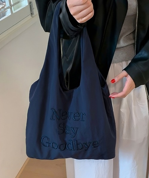 セール】ロゴ刺繍トートバッグ / レッド ネイビー ブラウン トート A4