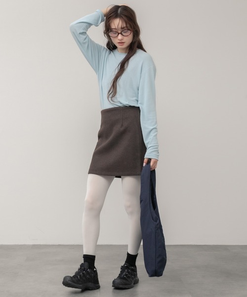 HEILIS(ヘイリス)の「ロゴ刺繍トートバッグ / レッド ネイビー ブラウン トート A4 通勤 通学 サブバッグ 韓国 刺繍 ロゴ 軽量 肩掛け(トートバッグ・レディース・ブラウン/ネイビー/レッド・FREE)」の15枚目の写真