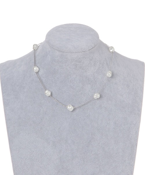 LEPSIM（レプシィム）の「ステンレスステーションチョーカー　624963（チョーカー・レディース・アイボリー/シルバー・ONE SIZE）」の9枚目の写真