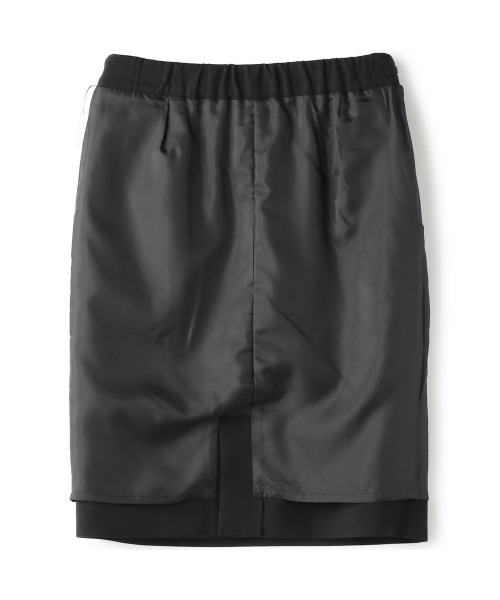 SUIT SELECT（スーツセレクト）の「【セットアップ対応】【おうちで洗える】【通年】タイトスカート/ブラック/ウエストシャーリング仕様/4S SUSTAINABILITY&ECOLOGY FABRIC（スーツスカート・レディース・ブラック・SMALL/MEDIUM/LARGE/X-LARGE/XX-LARGE/XXX-LARGE）」の4枚目の写真