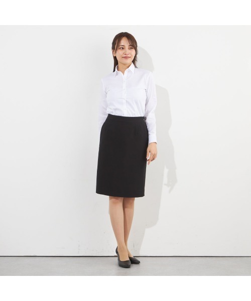 SUIT SELECT（スーツセレクト）の「【セットアップ対応】【おうちで洗える】【通年】タイトスカート/ブラック/ウエストシャーリング仕様/4S SUSTAINABILITY&ECOLOGY FABRIC（スーツスカート・レディース・ブラック・SMALL/MEDIUM/LARGE/X-LARGE/XX-LARGE/XXX-LARGE）」の13枚目の写真