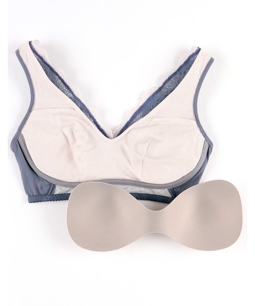 WACOAL（ワコール）の「「ナイトアップブラ」　ノンワイヤー（ナイトブラ・レディース・スモークピンク/ミント/ブルー・LL）」の5枚目の写真