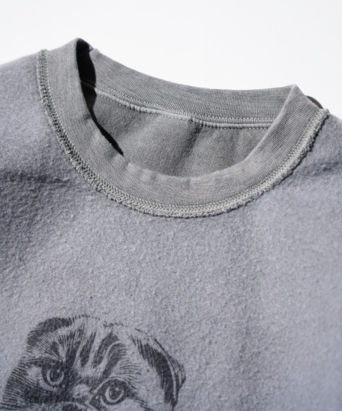 THRIFTY LOOK（スリフティールック）の「星野源様着用 NHK星野源と松重豊のおともだち　THRIFTY LOOK スリフティルック / OTHER SIZE PRINTED CAT SWEAT（スウェット・メンズ・パープル/ブラック/ホワイト・LARGE/X-LARGE/MEDIUM）」の14枚目の写真