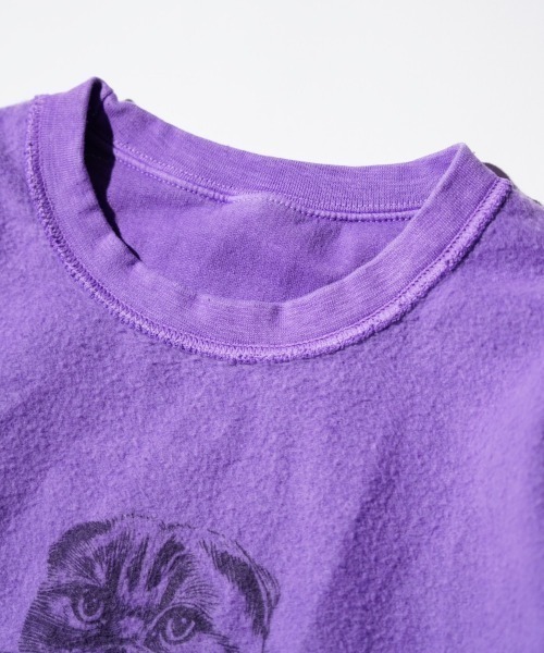 THRIFTY LOOK（スリフティールック）の「星野源様着用 NHK星野源と松重豊のおともだち　THRIFTY LOOK スリフティルック / OTHER SIZE PRINTED CAT SWEAT（スウェット・メンズ・パープル/ブラック/ホワイト・LARGE/X-LARGE/MEDIUM）」の21枚目の写真