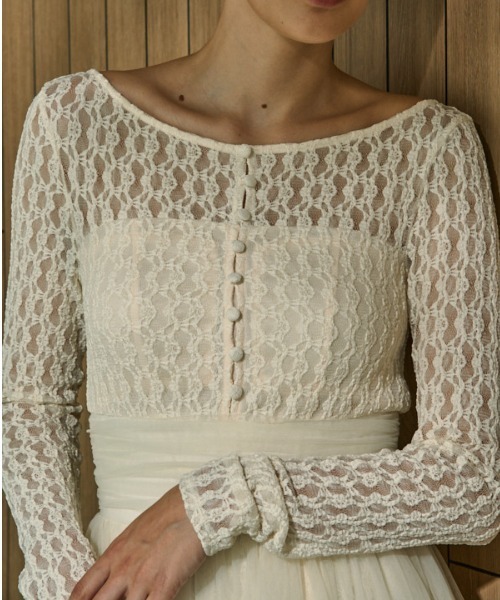 eradie Ethereal Lace & Tulle One-piece｜Ethereal Lace & Tulle