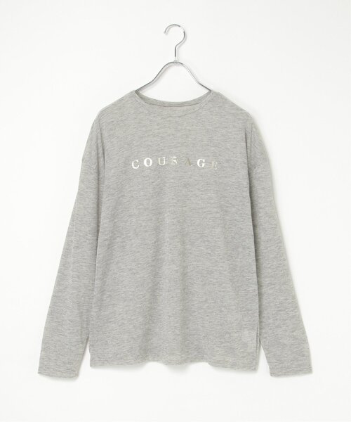notch.(ノッチ)の「ロゴシアーロンT(Tシャツ/カットソー・レディース・ブラック/オフホワイト/杢グレー・M)」の3枚目の写真