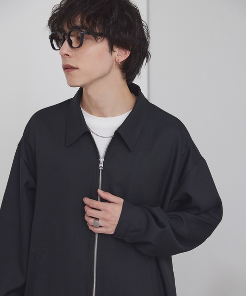新品同様品 カトルセ ジップアップ ウールジャケット ブラック 0 ALLSAINTS（オールセインツ） コート ジャケット CELESTE CROPPED WOOL