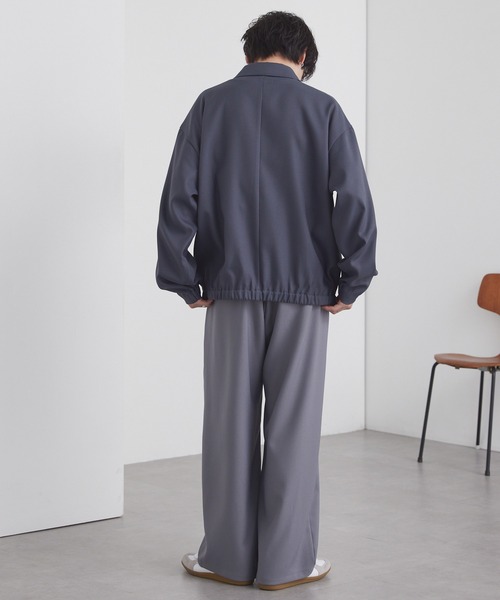 MONO-MART(モノマート)の「オーバーサイズ クロップド ジップアップ カルゼブルゾン(ブルゾン・メンズ・チャコールグレー/ブラック/モカ/ダークネイビー・L/M/S)」の17枚目の写真