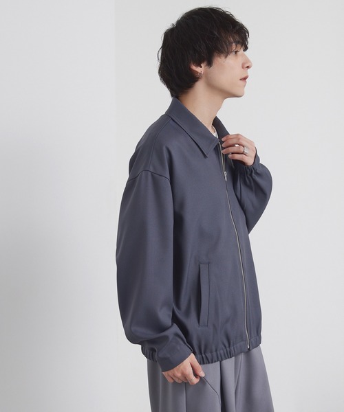 MONO-MART(モノマート)の「オーバーサイズ クロップド ジップアップ カルゼブルゾン(ブルゾン・メンズ・チャコールグレー/ブラック/モカ/ダークネイビー・L/M/S)」の19枚目の写真