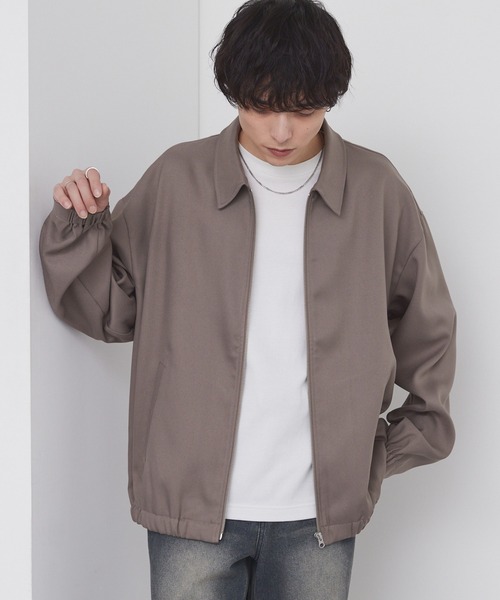 MONO-MART(モノマート)の「オーバーサイズ クロップド ジップアップ カルゼブルゾン(ブルゾン・メンズ・チャコールグレー/ブラック/モカ/ダークネイビー・L/M/S)」の20枚目の写真