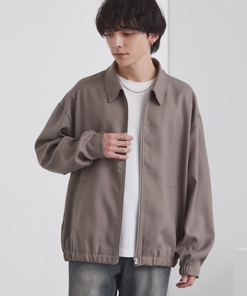 MONO-MART(モノマート)の「オーバーサイズ クロップド ジップアップ カルゼブルゾン(ブルゾン・メンズ・チャコールグレー/ブラック/モカ/ダークネイビー・L/M/S)」の21枚目の写真