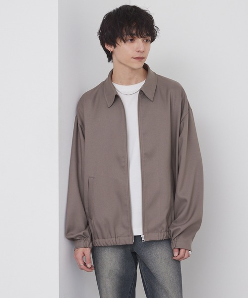 MONO-MART(モノマート)の「オーバーサイズ クロップド ジップアップ カルゼブルゾン(ブルゾン・メンズ・チャコールグレー/ブラック/モカ/ダークネイビー・L/M/S)」の22枚目の写真