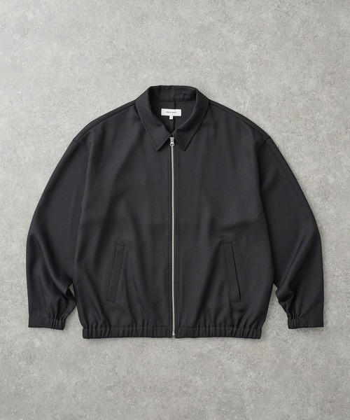 MONO-MART(モノマート)の「オーバーサイズ クロップド ジップアップ カルゼブルゾン(ブルゾン・メンズ・チャコールグレー/ブラック/モカ/ダークネイビー・L/M/S)」の5枚目の写真