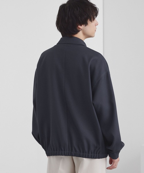 オーバーサイズ クロップド ジップアップ カルゼブルゾン MONO-MART