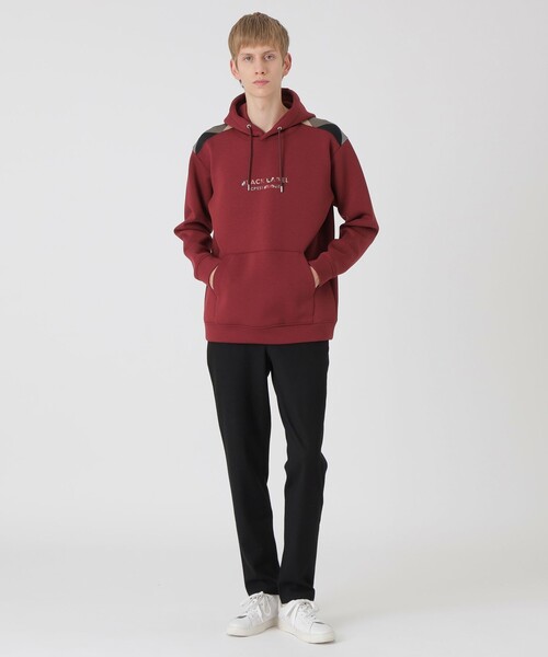 BLACK LABEL CRESTBRIDGE（ブラックレーベル・クレストブリッジ）の「【一部店舗限定】ショルダーチェックロゴフーディー（Tシャツ/カットソー・メンズ・グレー系その他/ブラック・M/L）」の18枚目の写真