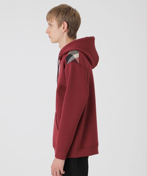 BLACK LABEL CRESTBRIDGE（ブラックレーベル・クレストブリッジ）の「【一部店舗限定】ショルダーチェックロゴフーディー（Tシャツ/カットソー・メンズ・グレー系その他/ブラック・M/L）」の19枚目の写真