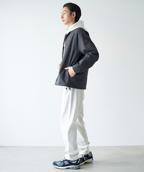 coen（コーエン）の「ストレッチテックナイロンノーカラージャケット【ストレッチ、はっ水、耐摩耗性、UVカット】（その他アウター・メンズ・ブラック/ダークグレー・S/M/L/XL）」の19枚目の写真