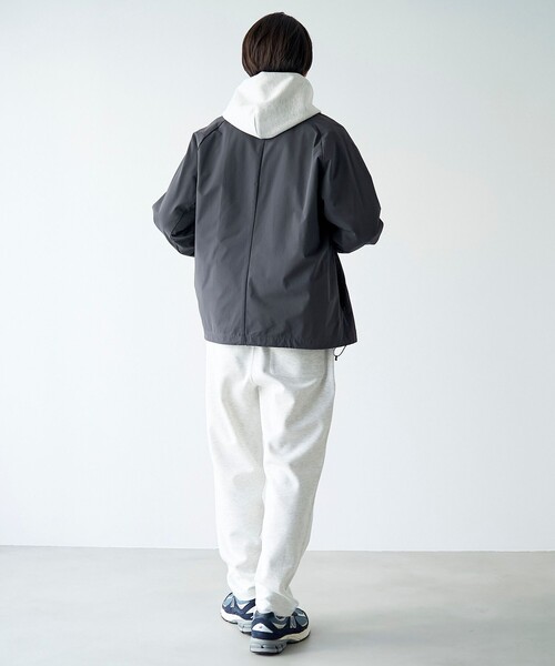 coen（コーエン）の「ストレッチテックナイロンノーカラージャケット【ストレッチ、はっ水、耐摩耗性、UVカット】（その他アウター・メンズ・ブラック/ダークグレー・S/M/L/XL）」の20枚目の写真
