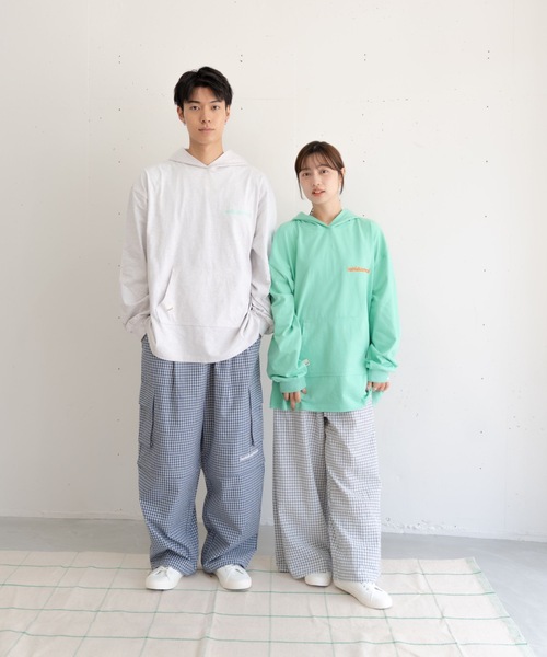 bashful base Oriental(バッシュフルベースオリエンタル)の「【bbO】ロゴビッグシルエットカットフーディー/パーカー(Tシャツ/カットソー・メンズ・ライトグレー/ライトグリーン/ブラック・MEDIUM/LARGE)」の11枚目の写真