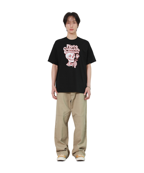 PIECEMAKER(ピースメーカー)の「VINTAGE ROSE N SKULL TEE (BLACK)(Tシャツ/カットソー・レディース・その他・M/L)」の3枚目の写真