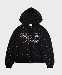 SAINTPAIN（セイントペイン）の「SPレタリングスタードットフードジップアップブラック（パーカー）」