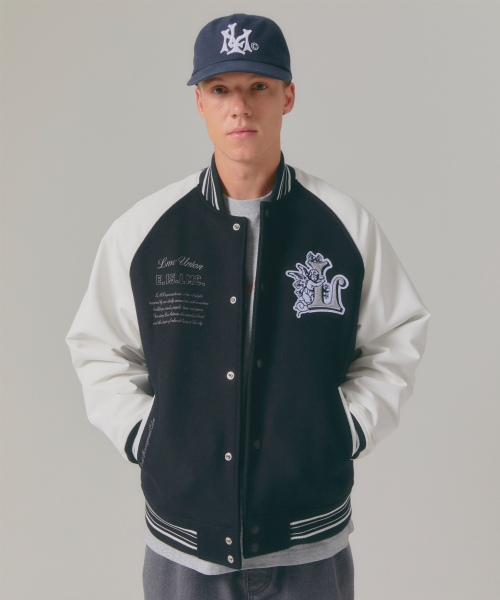 LMCの「UNION ANGEL VARSITY JACKET black(スタジャン・メンズ・その他・S/M/L/XL)」の1枚目の写真