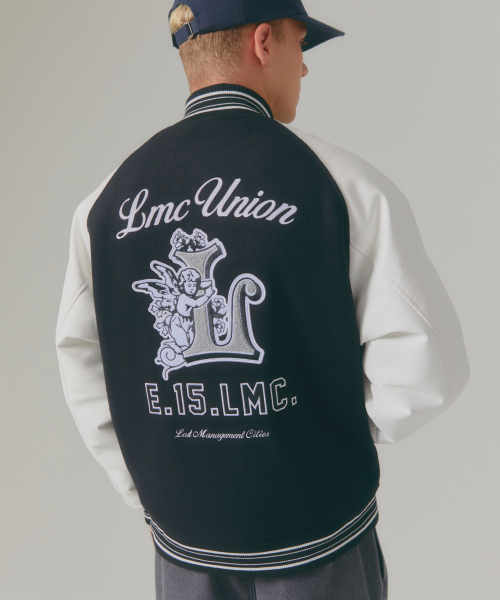 LMCの「UNION ANGEL VARSITY JACKET black(スタジャン・メンズ・その他・S/M/L/XL)」の4枚目の写真