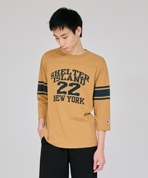 【Champion/チャンピオン】メンズ ベーシック 3/4 スリーブフットボールTシャツ