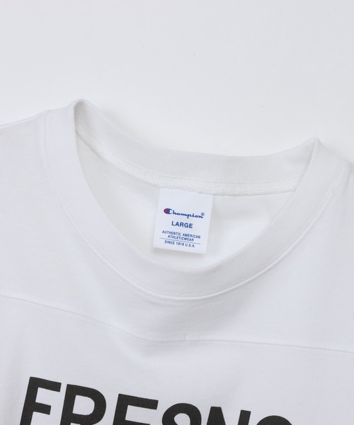 Champion（チャンピオン）の「【Champion/チャンピオン】メンズ ベーシック 3/4 スリーブフットボールTシャツ（Tシャツ/カットソー・メンズ・グレー/ホワイト×パープル/ダークブルー/モカ/ブラック系その他/ホワイト×ブラック・MEDIUM/SMALL/LARGE/X-LARGE）」の22枚目の写真
