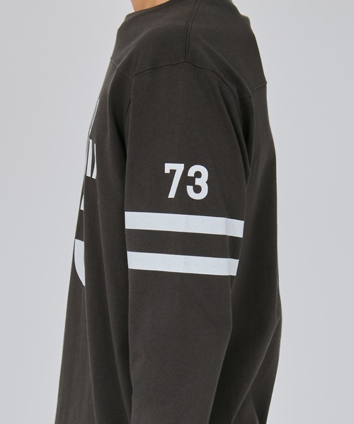 Champion（チャンピオン）の「【Champion/チャンピオン】メンズ ベーシック 3/4 スリーブフットボールTシャツ（Tシャツ/カットソー・メンズ・グレー/ホワイト×パープル/ダークブルー/モカ/ブラック系その他/ホワイト×ブラック・MEDIUM/SMALL/LARGE/X-LARGE）」の11枚目の写真