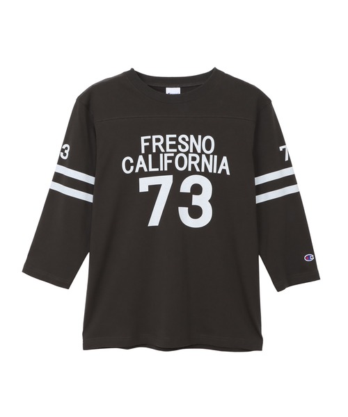 Champion（チャンピオン）の「【Champion/チャンピオン】メンズ ベーシック 3/4 スリーブフットボールTシャツ（Tシャツ/カットソー・メンズ・グレー/ホワイト×パープル/ダークブルー/モカ/ブラック系その他/ホワイト×ブラック・MEDIUM/SMALL/LARGE/X-LARGE）」の16枚目の写真