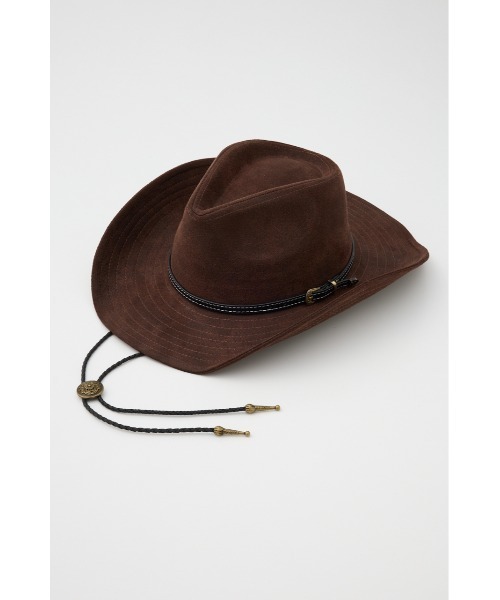 SLY（スライ）の「MICHIXSLY WESTERN HAT ミチスライウエスタンハット（ハット・レディース・ブラウン/ベージュ・FREE）」の3枚目の写真