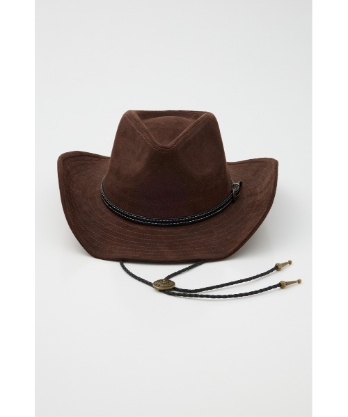 SLY（スライ）の「MICHIXSLY WESTERN HAT ミチスライウエスタンハット（ハット・レディース・ブラウン/ベージュ・FREE）」の6枚目の写真