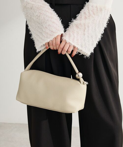 Green Parks(グリーンパークス)の「メタルボールポイント2WAYバッグ(ショルダーバッグ・レディース・ミント/ラベンダー/オレンジ/ブラック/アイボリー・FREE)」の1枚目の写真