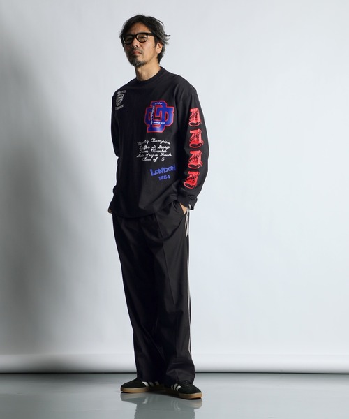 The DUFFER of ST.GEORGE(ザダファーオブセントジョージ)の「DUFFER ARCHIVE LOGO L/SL TEE:ダファー アーカイブ ロゴ ロングスリーブTシャツ(Tシャツ/カットソー・メンズ・ホワイト/ブラック/スミクロ・SMALL/MEDIUM/LARGE/X-LARGE)」の7枚目の写真