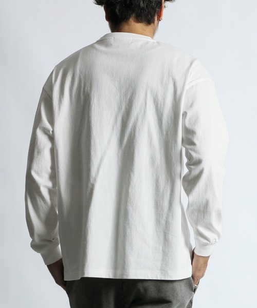 The DUFFER of ST.GEORGE(ザダファーオブセントジョージ)の「DUFFER ARCHIVE LOGO L/SL TEE:ダファー アーカイブ ロゴ ロングスリーブTシャツ(Tシャツ/カットソー・メンズ・ホワイト/ブラック/スミクロ・SMALL/MEDIUM/LARGE/X-LARGE)」の12枚目の写真