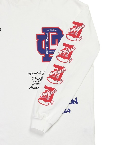 The DUFFER of ST.GEORGE(ザダファーオブセントジョージ)の「DUFFER ARCHIVE LOGO L/SL TEE:ダファー アーカイブ ロゴ ロングスリーブTシャツ(Tシャツ/カットソー・メンズ・ホワイト/ブラック/スミクロ・SMALL/MEDIUM/LARGE/X-LARGE)」の18枚目の写真