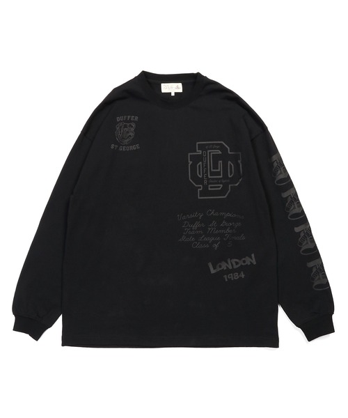 DUFFER ARCHIVE LOGO L/SL TEE：ダファー アーカイブ ロゴ ロング