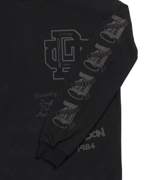 The DUFFER of ST.GEORGE(ザダファーオブセントジョージ)の「DUFFER ARCHIVE LOGO L/SL TEE:ダファー アーカイブ ロゴ ロングスリーブTシャツ(Tシャツ/カットソー・メンズ・ホワイト/ブラック/スミクロ・SMALL/MEDIUM/LARGE/X-LARGE)」の20枚目の写真