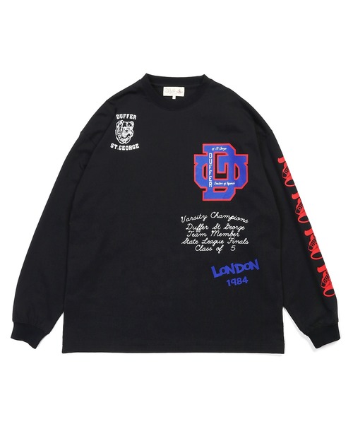 The DUFFER of ST.GEORGE(ザダファーオブセントジョージ)の「DUFFER ARCHIVE LOGO L/SL TEE:ダファー アーカイブ ロゴ ロングスリーブTシャツ(Tシャツ/カットソー・メンズ・ホワイト/ブラック/スミクロ・SMALL/MEDIUM/LARGE/X-LARGE)」の14枚目の写真