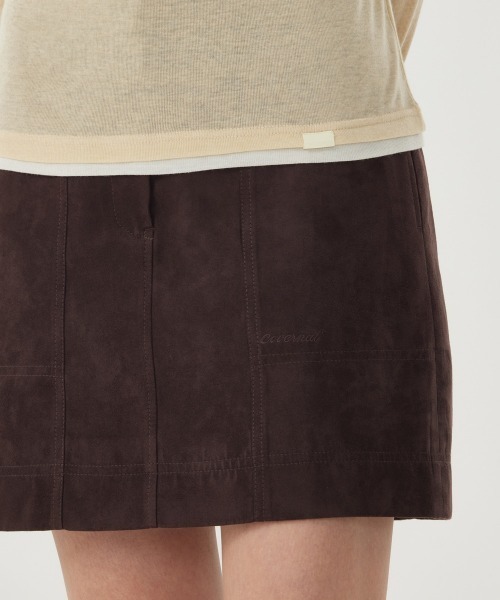 COVERNAT（カバーナット）の「WOMAN SUEDE MINI SKIRT（スカート・レディース・ブラウン・SMALL）」の8枚目の写真