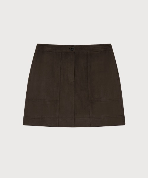 COVERNAT（カバーナット）の「WOMAN SUEDE MINI SKIRT（スカート・レディース・ブラウン・SMALL）」の9枚目の写真