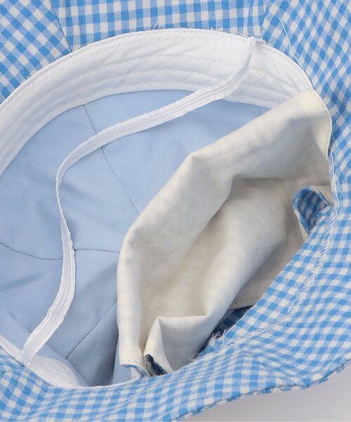 Ampersand(アンパサンド)の「日よけ付きアニマルベビーハット(ハット・キッズ・ピンク/サックスブルー/アイボリー・48/46/44)」の15枚目の写真