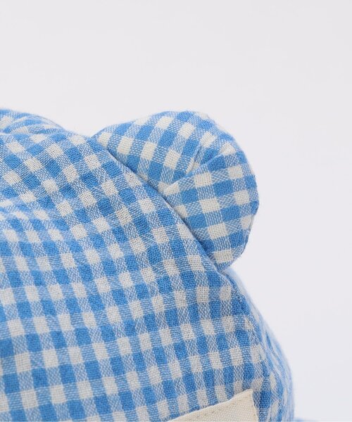 Ampersand(アンパサンド)の「日よけ付きアニマルベビーハット(ハット・キッズ・ピンク/サックスブルー/アイボリー・48/46/44)」の10枚目の写真