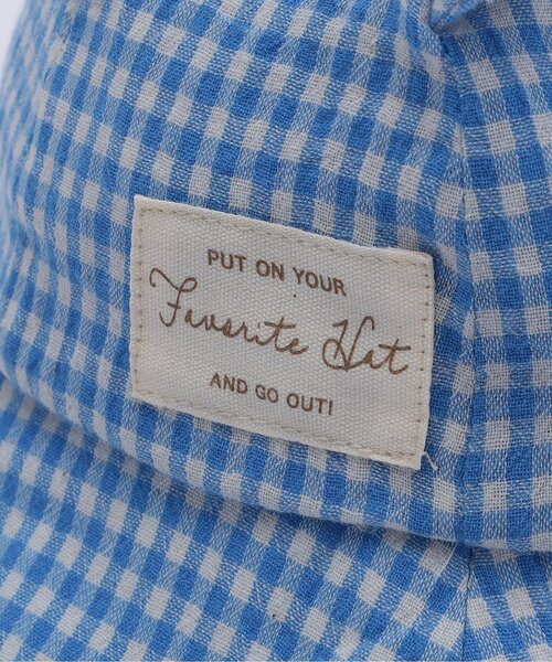 Ampersand(アンパサンド)の「日よけ付きアニマルベビーハット(ハット・キッズ・ピンク/サックスブルー/アイボリー・48/46/44)」の11枚目の写真